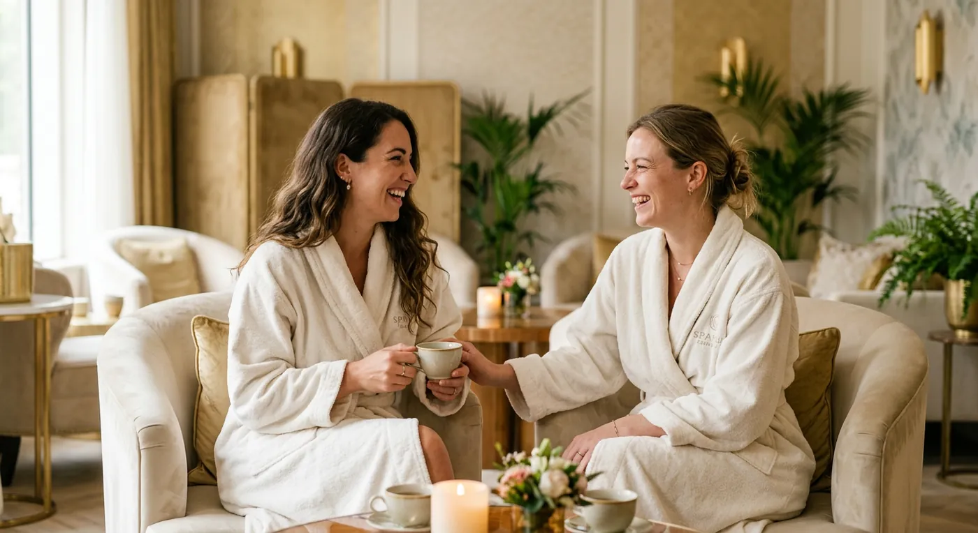 Deux amies au centre — offre Duo Complices