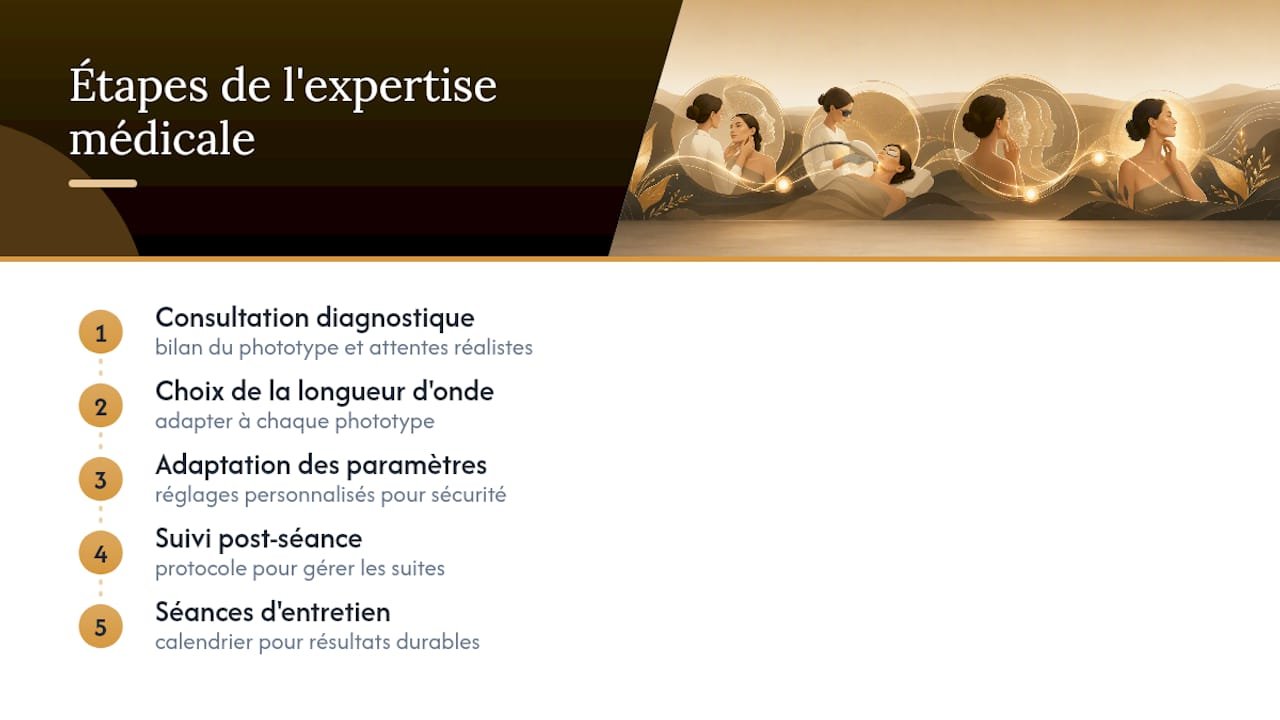 L'expertise médicale derrière chaque protocole laser — overview diagram
