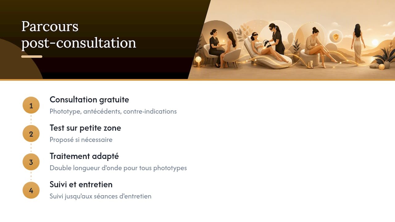 Une consultation gratuite avant votre première séance — overview diagram