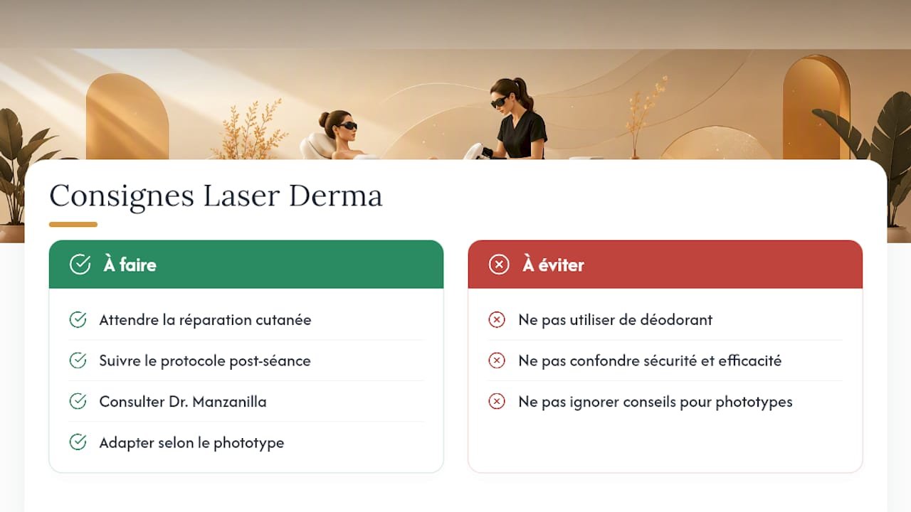 Synthèse clinique avec les ressources de Laser Derma — overview diagram