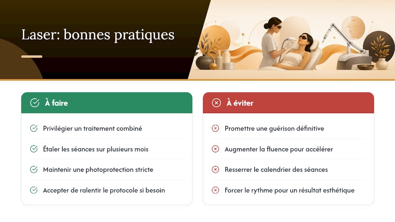 Le laser reste un outil d'appoint, pas une solution miracle — overview diagram
