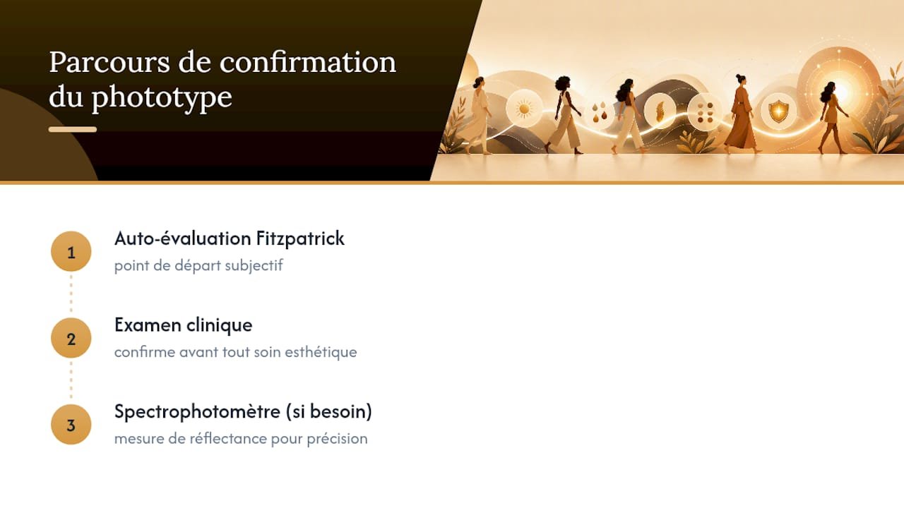 Processus de confirmation du type de peau