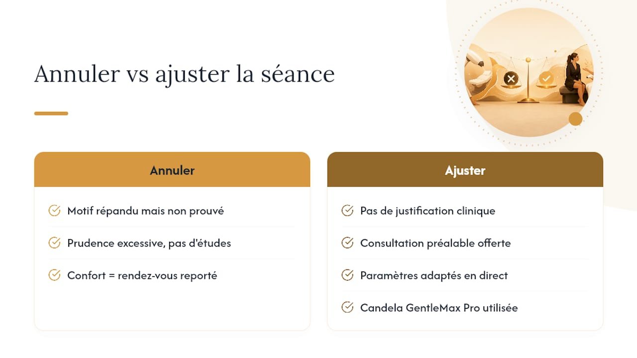 Le regard du Dr. MANZANILLA Adriel sur l'épilation laser pendant les règles — overview diagram