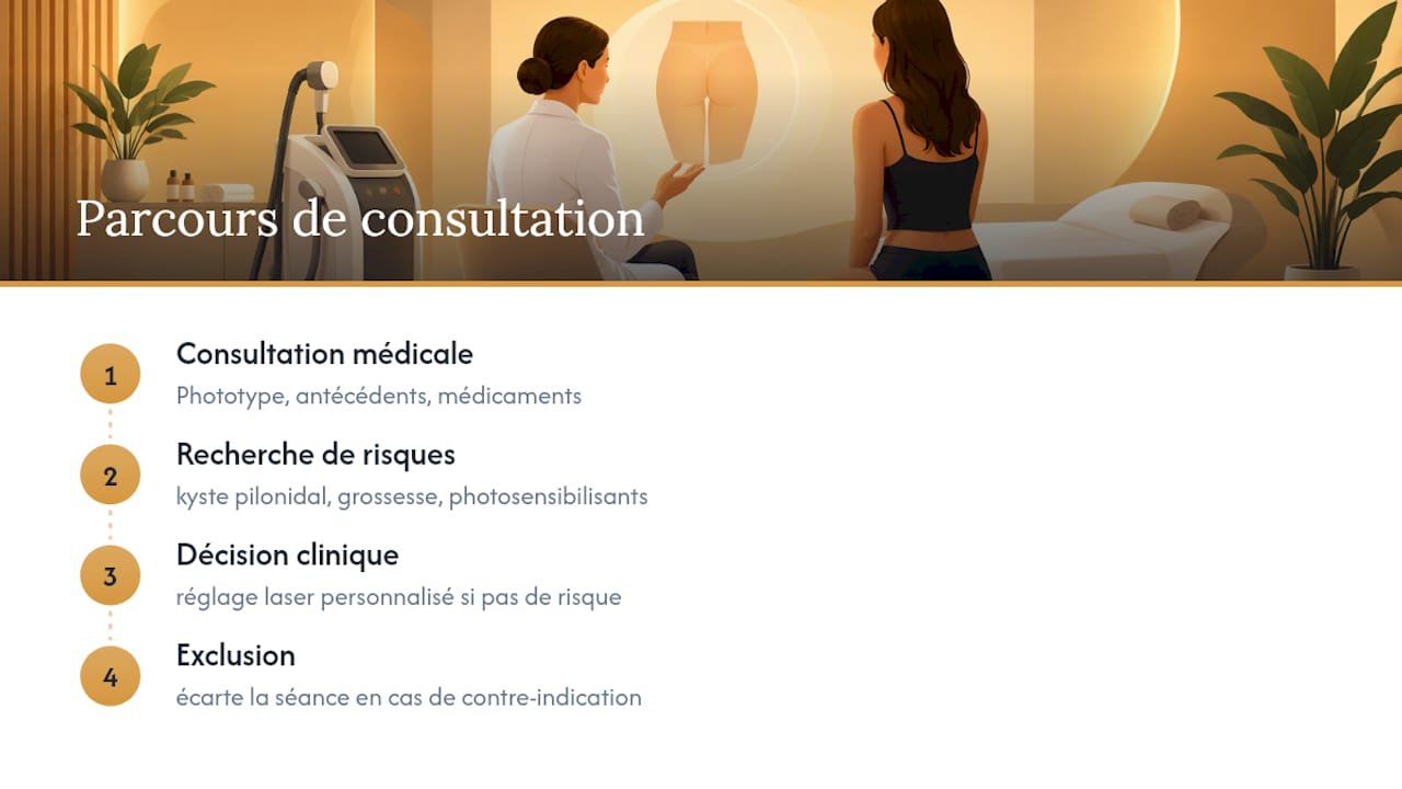 Étapes de l’évaluation médicale préalable au laser