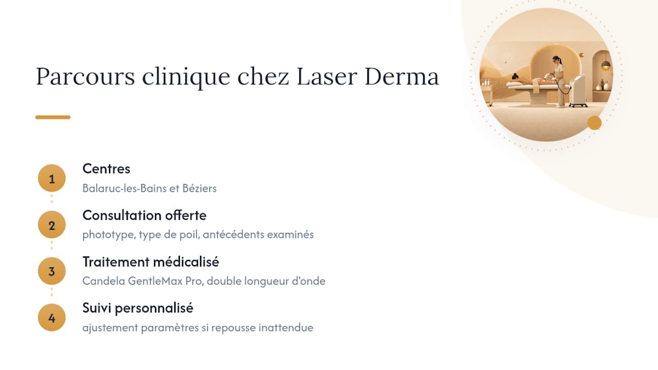 L'expertise clinique derrière chaque séance chez Laser Derma — overview diagram