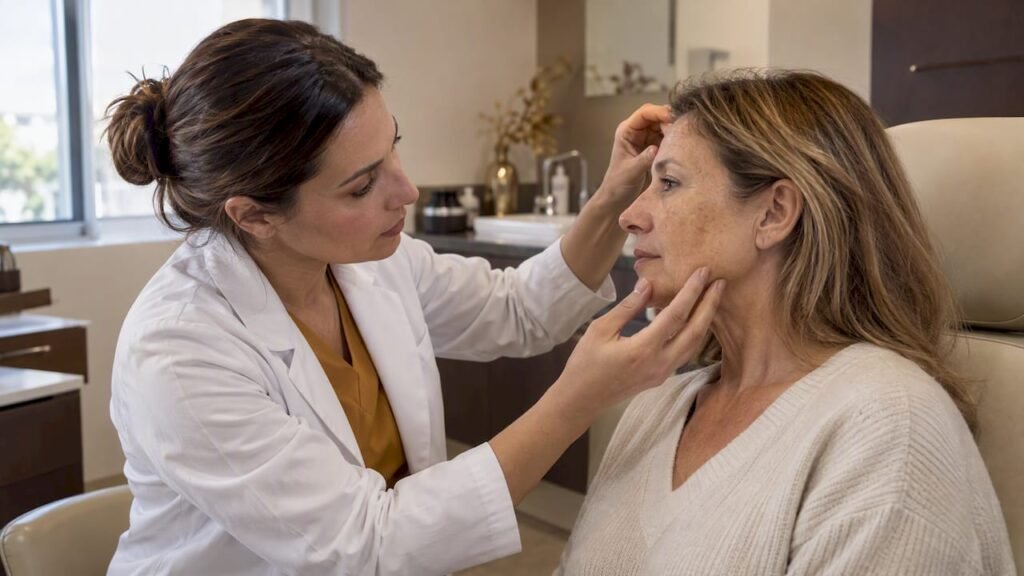 Consultation médicale afin de choisir le laser facial le mieux adapté
